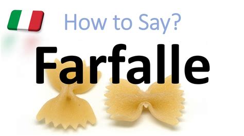 yakult pronunciation|how to say farfalle.